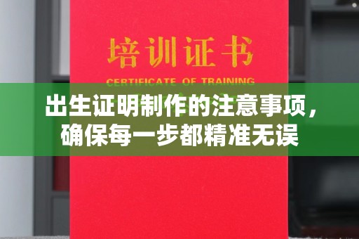 五通桥出生证明制作的注意事项，确保每一步都精准无误
