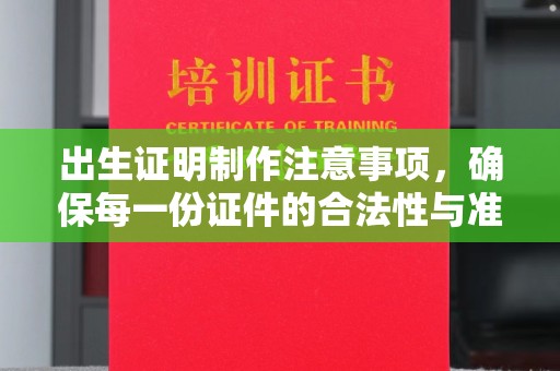 五通桥出生证明制作注意事项，确保每一份证件的合法性与准确性