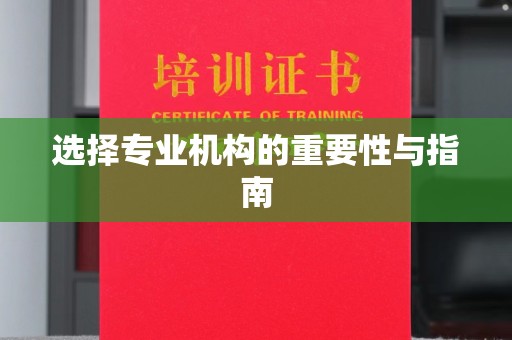 五通桥选择专业机构的重要性与指南