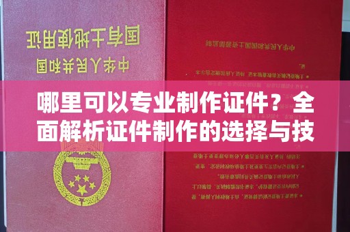 五通桥哪里可以专业制作证件？全面解析证件制作的选择与技巧
